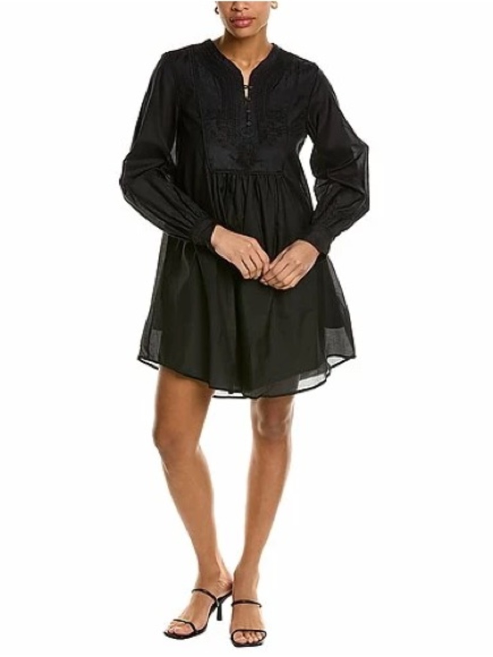 Joie Delpres Silk-Blend Mini Dress